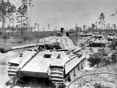 Panther Ausf D number 211 of Panzer Grenadier Division Grossdeutschland