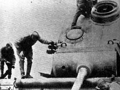 destroyed Panther ausf D turret