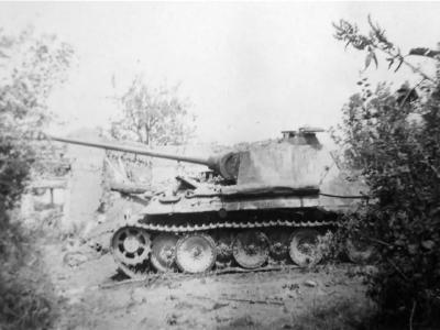 Abandoned Panther tank