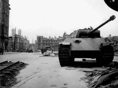 Abandoned tank Panther Ausf G