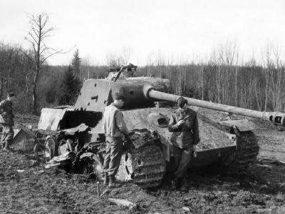 Destroyed Panther tank Germany 1945