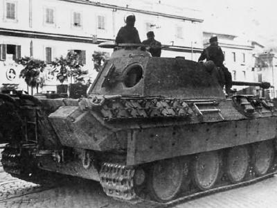 Panther Ausf A of the Panzer Regiment 4, Rome 1943