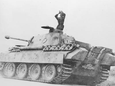 Panther ausf D of the 51st Panzer Battalion, tank number 121