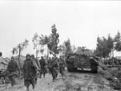 Panther Ausf A tank number 102 of the 4th Panzer Regiment and Elefant, Italy February 29, 1944