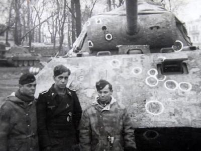 Panther tank with hit marks