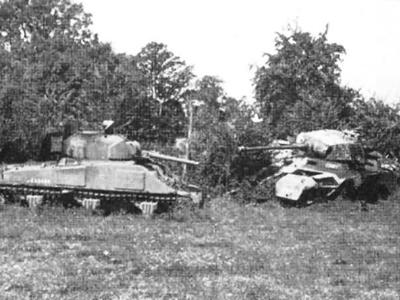 Sherman and Panther Mont Ormel 1944