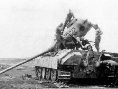 destroyed Panther Ausf D number 312 Kursk