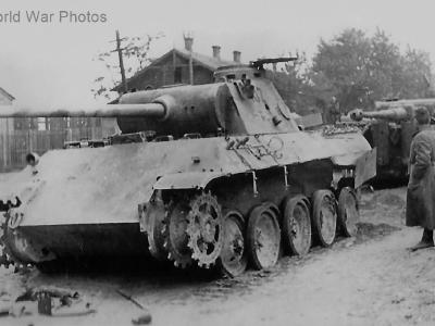 Panther Ausf D 102 and Tiger 21 of Grossdeutchland Division