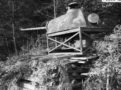 Panther turret as pilbox