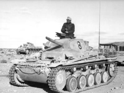 Afrika korps Panzer II number 8