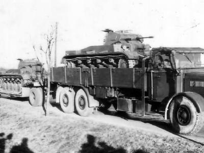 Faun L 900 and Panzer II