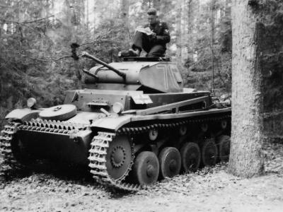 German light tank Panzer II 3