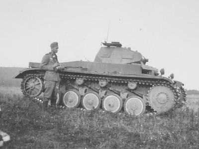 German light tank Panzer II 5