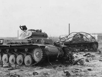 Panzer II and Panzerbefehlswagen in Polish Campaign