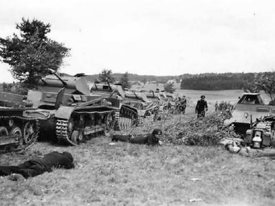Panzer II Ausf B during a pre-war exercise