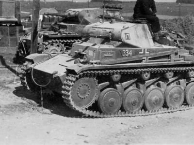 Panzer II ausf C late number 334