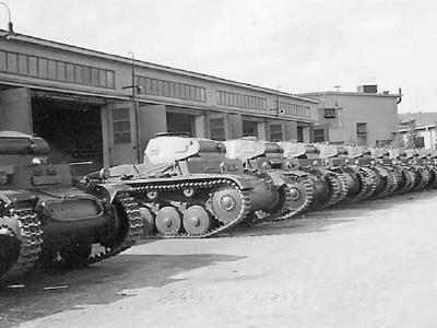 Panzer II ausf C tanks