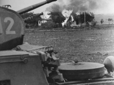 Panzer II tank in action