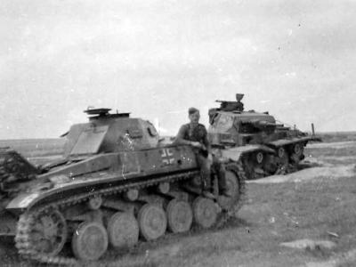 Panzer II tanks Afrika Korps