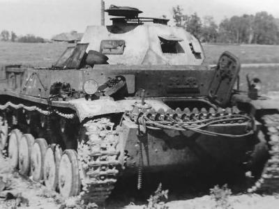 PzKpfw II tank destroyed