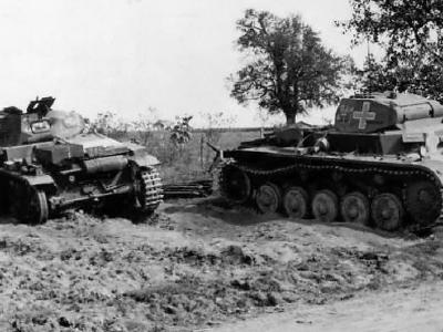 destroyed Panzer II Poland 1939 2