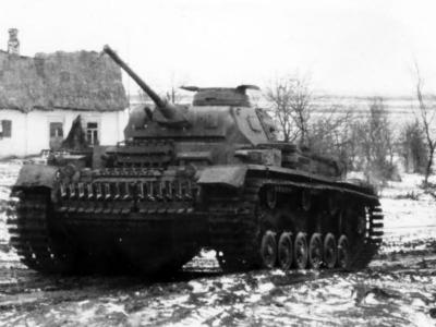 German tank Panzer 3 Russia