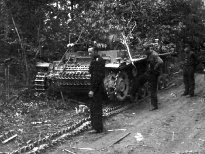 Panzer 3 tank detracked