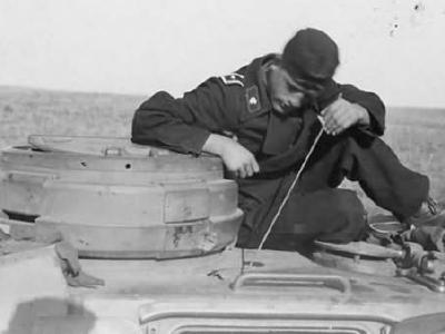 Detail of the turret of Panzer III