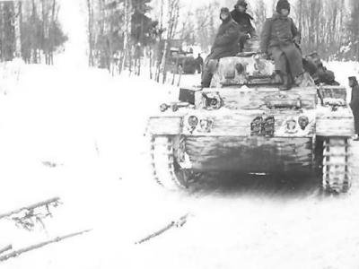Panzer III with provisional winter camouflage 2