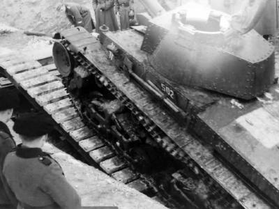 Panzer 35t 502 during trials