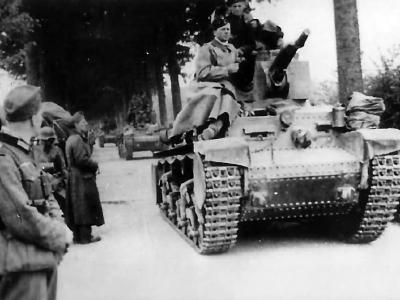 Panzer 35(t) on road