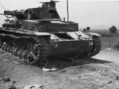 Destroyed Panzer IV Ausf C France 1940