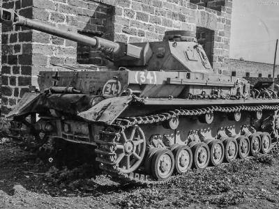 Panzer IV Ausf G Abandoned at Palermo Sicily 24 September 1943