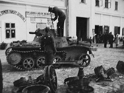 Damaged Panzer I ausf A Poland 1939