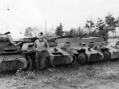 Destroyed Panzer I tanks