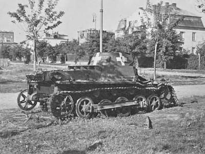 Panzer I destroyed Poland 1939