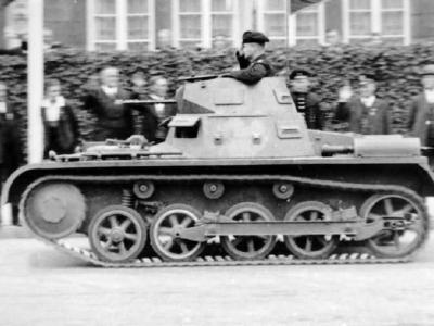 Panzer I Ausf A tank during military parade