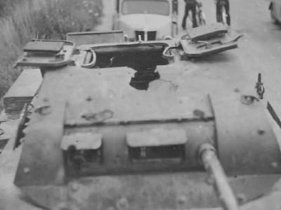 Panzer I with damaged turret France 1940