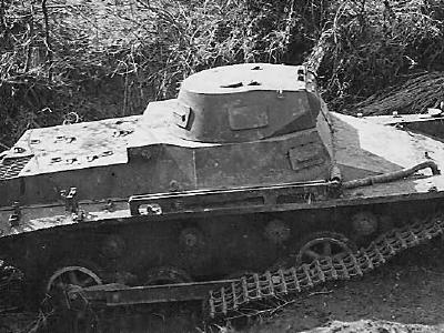 knocked out Panzer I ausf B