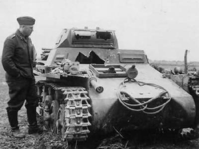 knocked out Panzer I