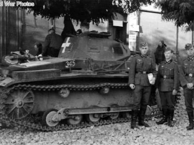 Panzer II tank code 345 1939 2