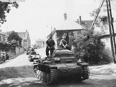Panzer II of the 6 Panzer Division
