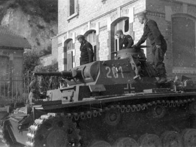 Panzer III tactical number 201 during operations on the Eastern Front in the summer of 1941