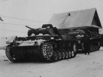Panzer III tanks, Eastern Front, winter