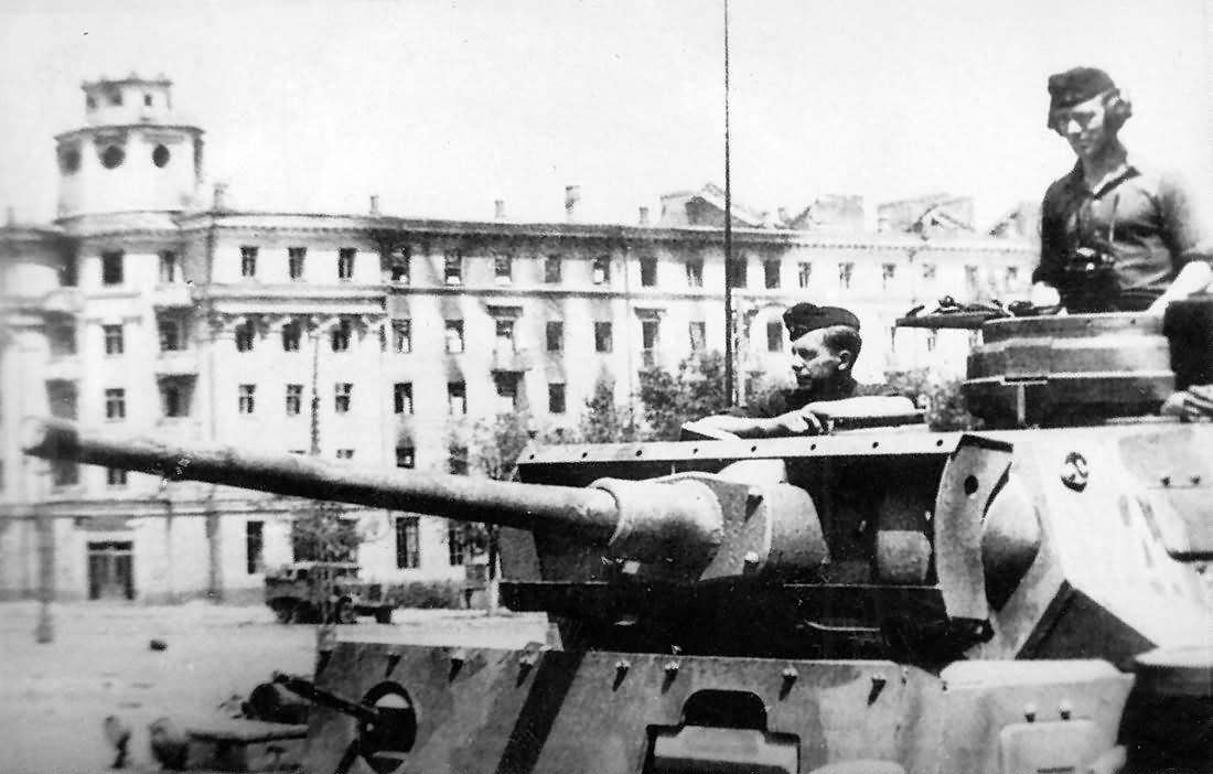 Panzer III tank Ausf J turret and gun Close Up View
