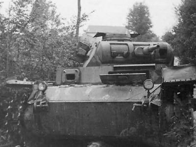 destroyed Panzer III France 1940 photo