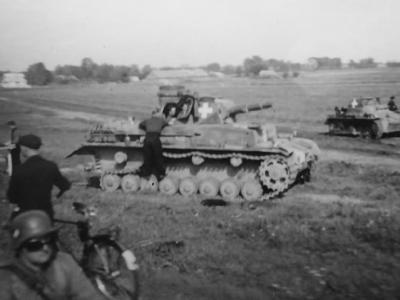 Damaged Panzer IV tank Invasion of Poland 1939