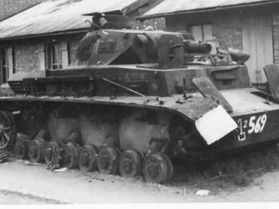 Destroyed German tank Pz.Kpfw. IV