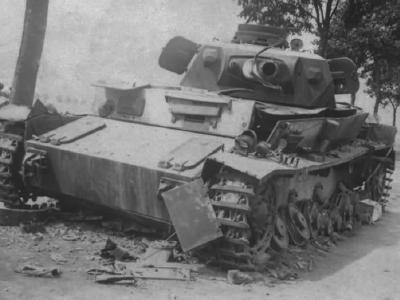 Destroyed Pz.Kpfw. IV Ausf C
