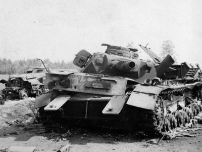 Early Panzer IV Wreck France